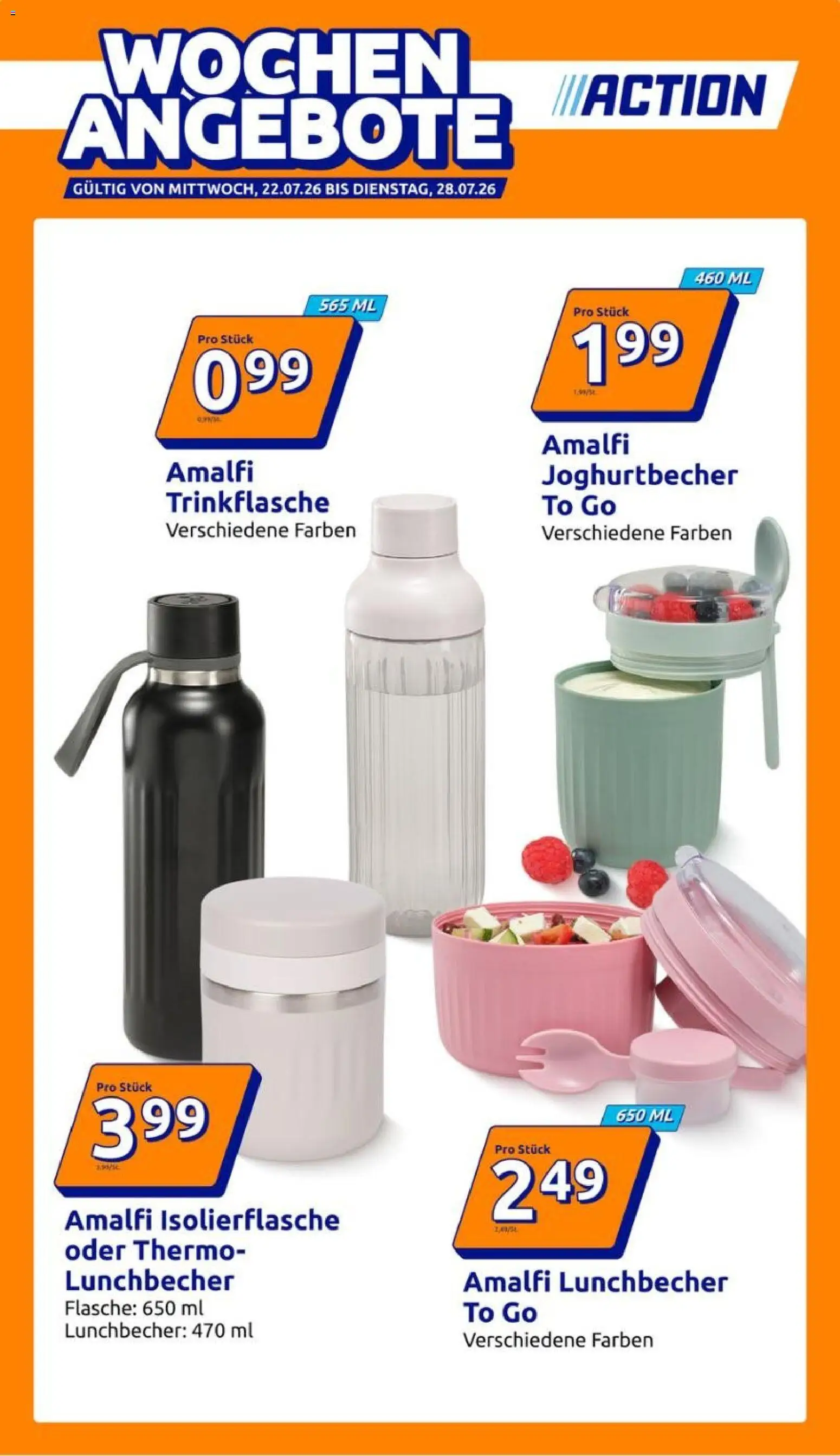 Vorschau von dem Prospekt des Geschäftes Action, gültig ab dem 22.07.2026