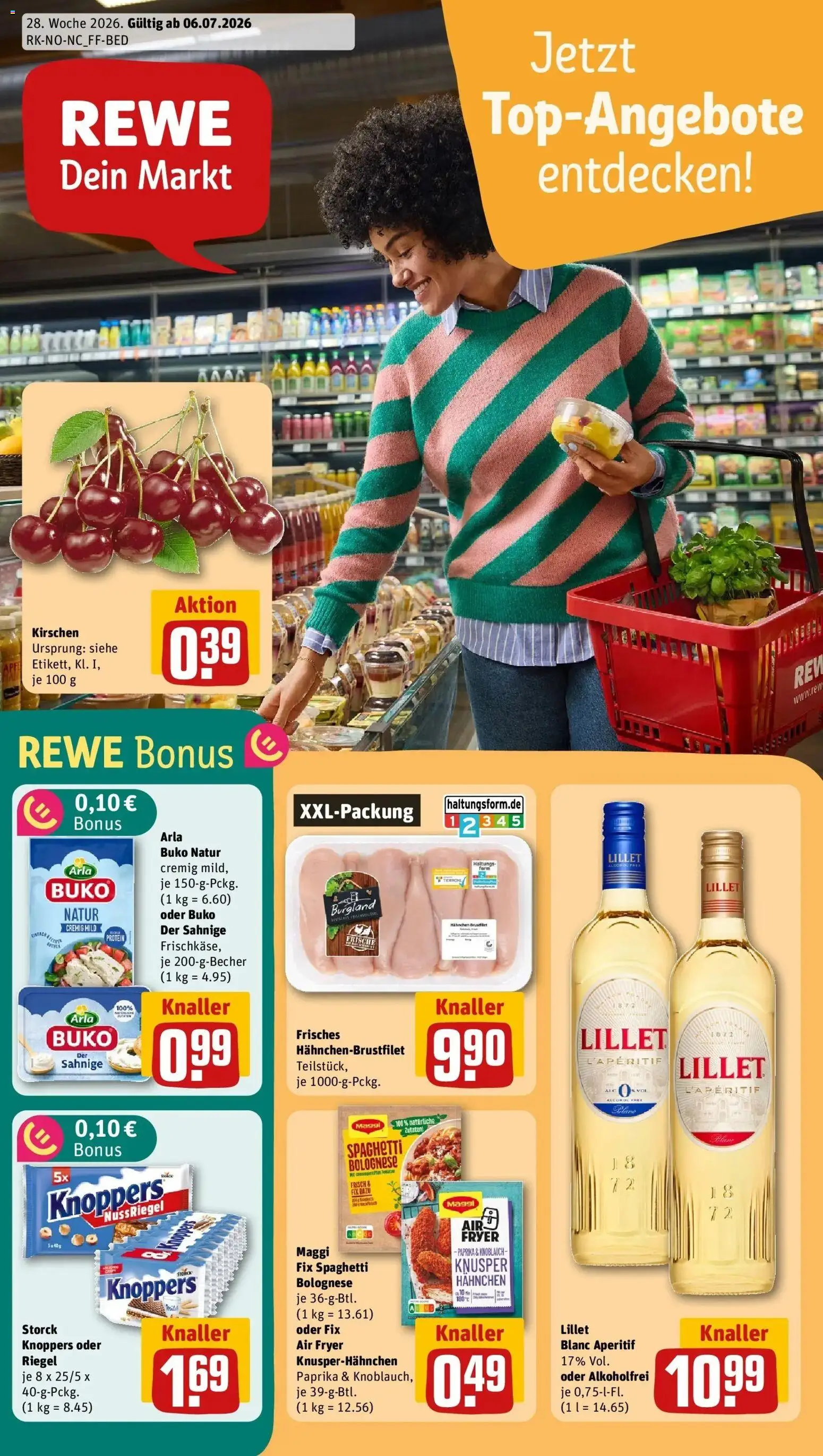 Vorschau von dem Prospekt des Geschäftes Rewe, gültig ab dem 06.07.2026