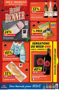 Vorschau des Merkblatts Denner aktionen FR vom Shop Denner gültig von 18.06.2026 bis 24.06.2026