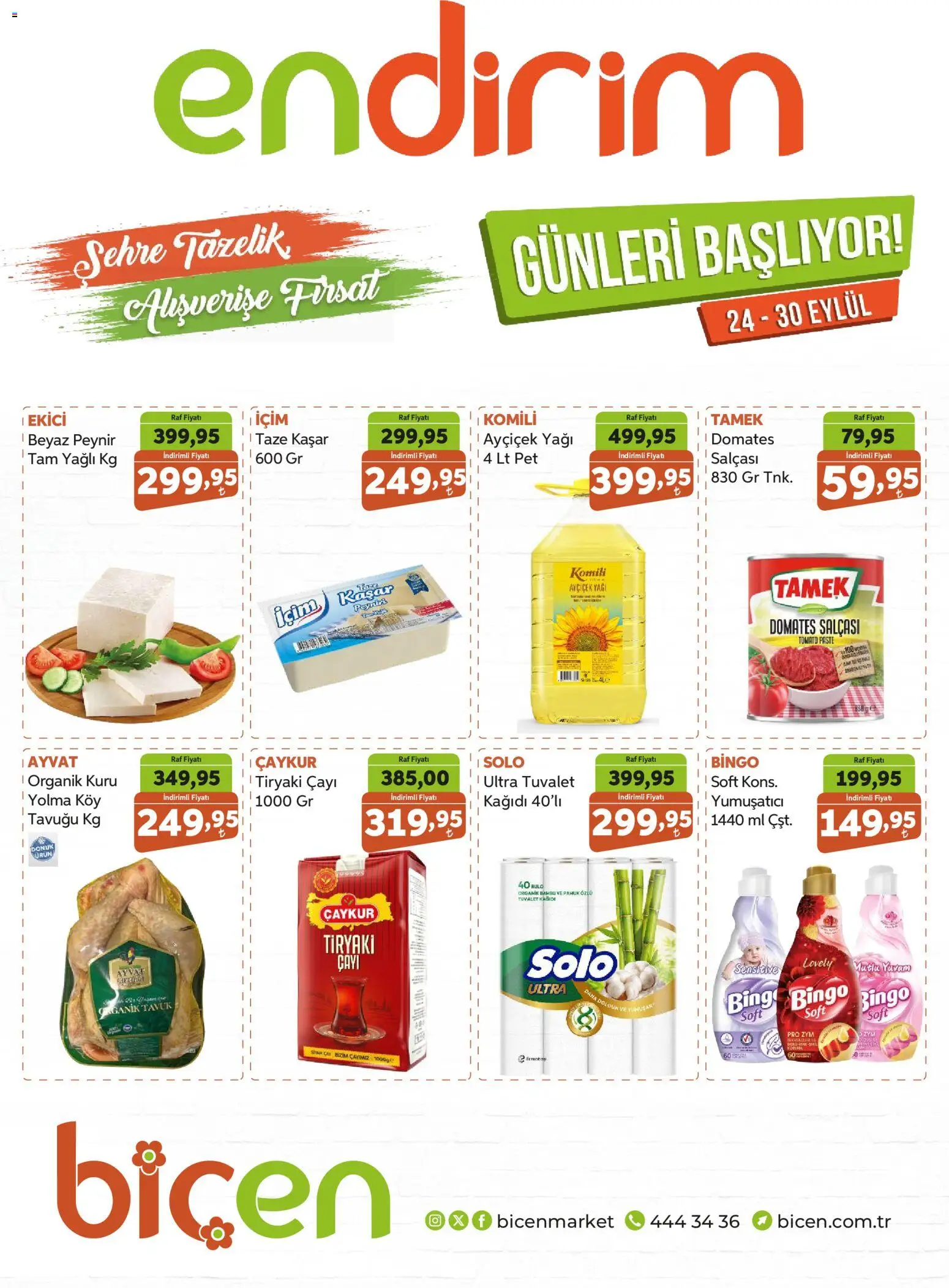 Biçen Market Biçen Market Katalog 24.09.2026 - Broşürünün önizlemesi