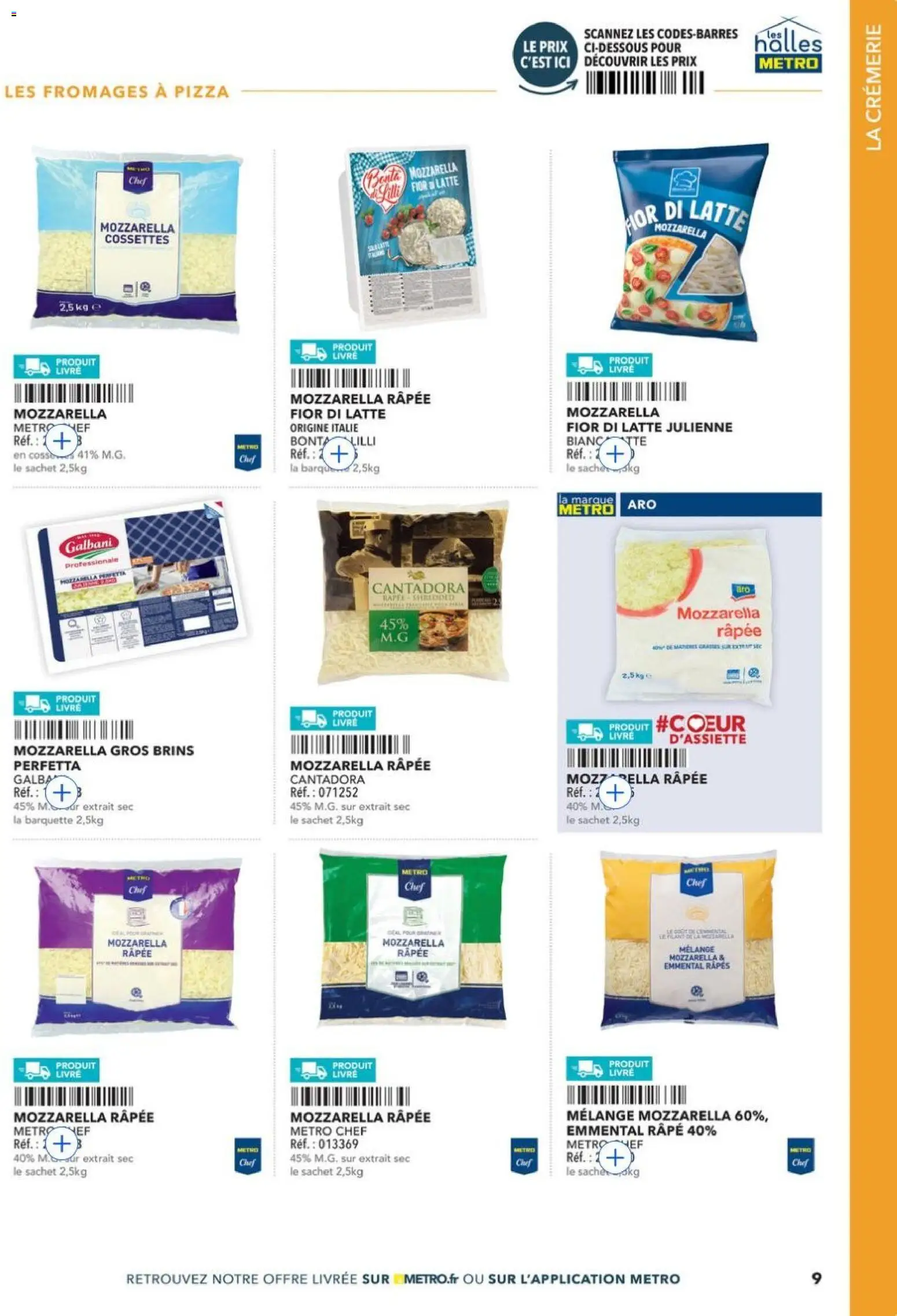 Prévisualisation de METRO - Guide Italie du magasin METRO formulaire valide 28/05/2026 - Pizza, Livre, Mozzarella, Emmental, Mozzarella râpée, Râpe