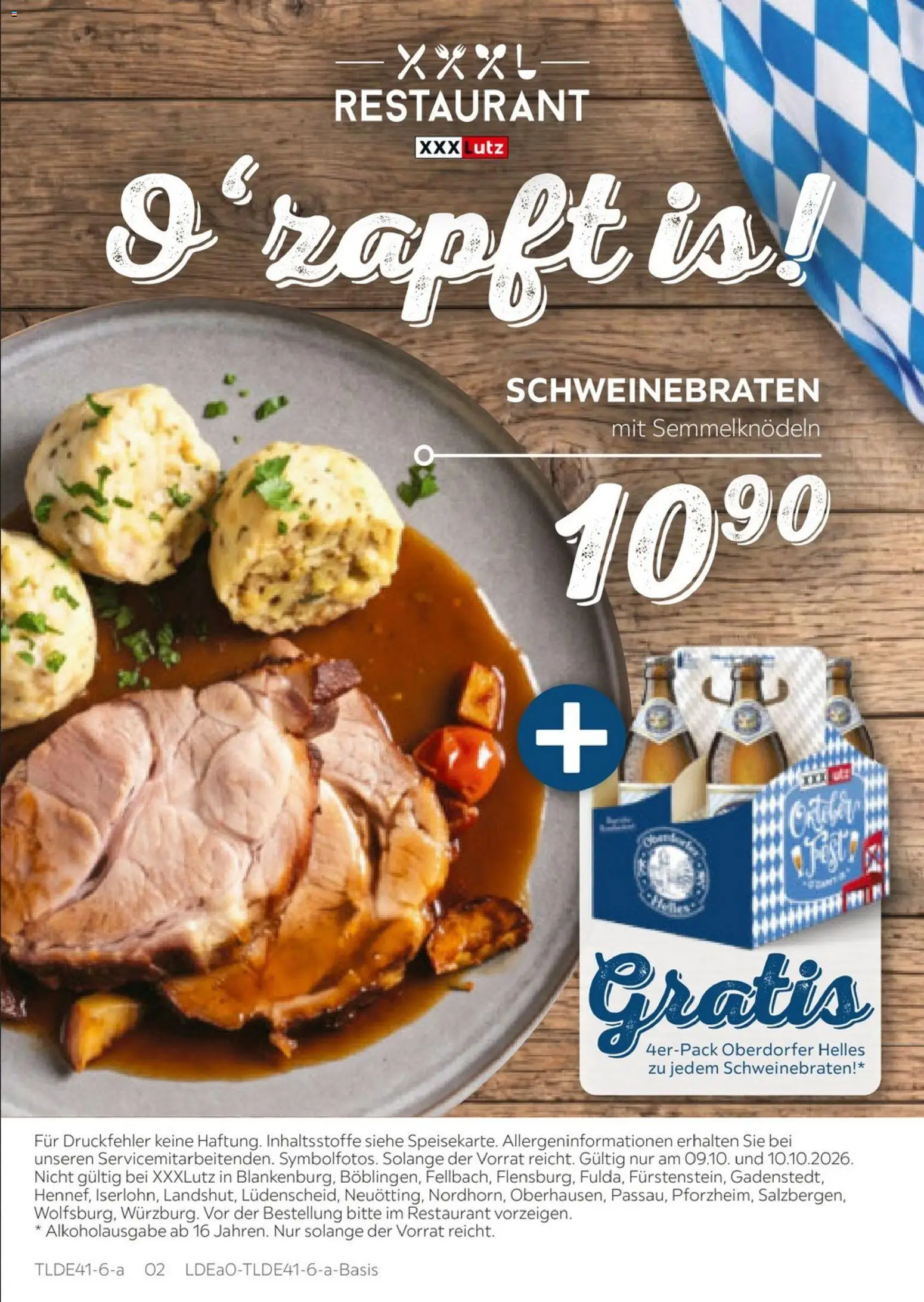 Vorschau von dem Prospekt des Geschäftes XXXLutz, gültig ab dem 09.10.2026