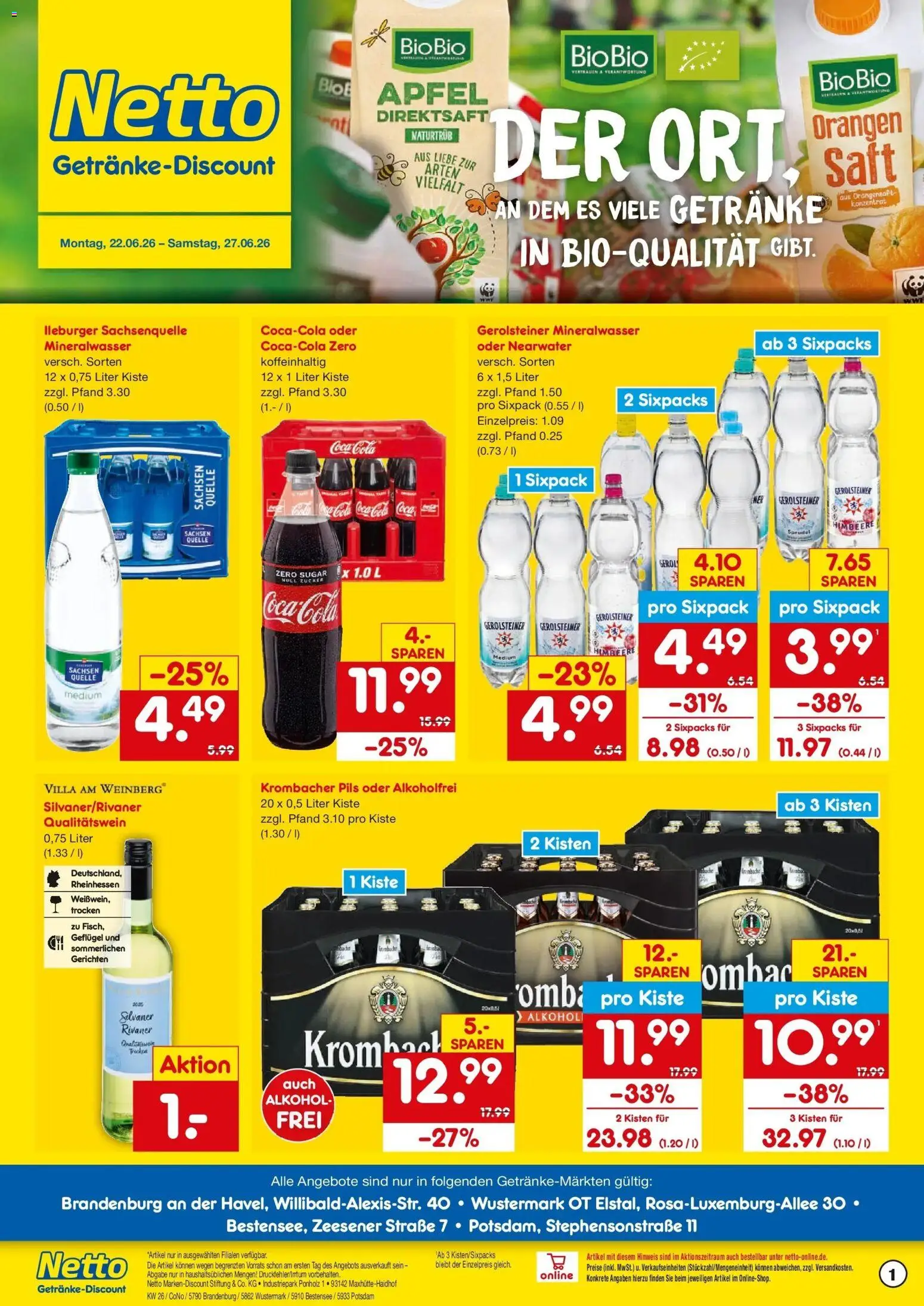 Vorschau von dem Prospekt des Geschäftes Netto Marken-Discount, gültig ab dem 22.06.2026