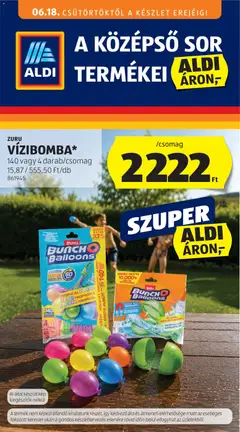 Aldi - Aldi Középső sor termékei megtekintése, amely érvényes 2026.06.18.-től