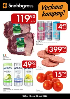 Förhandsgranska reklamblad Snabbgross erbjudanden från butik Snabbgross gäller från 10/08/2026