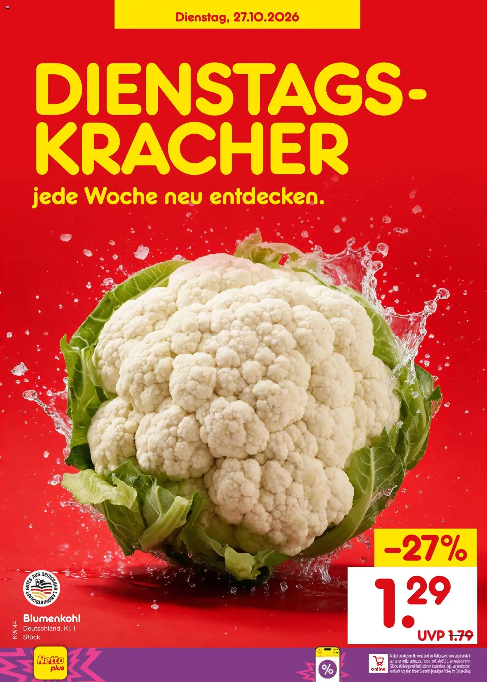 Vorschau von dem Prospekt des Geschäftes Netto Marken-Discount, gültig ab dem 26.10.2026