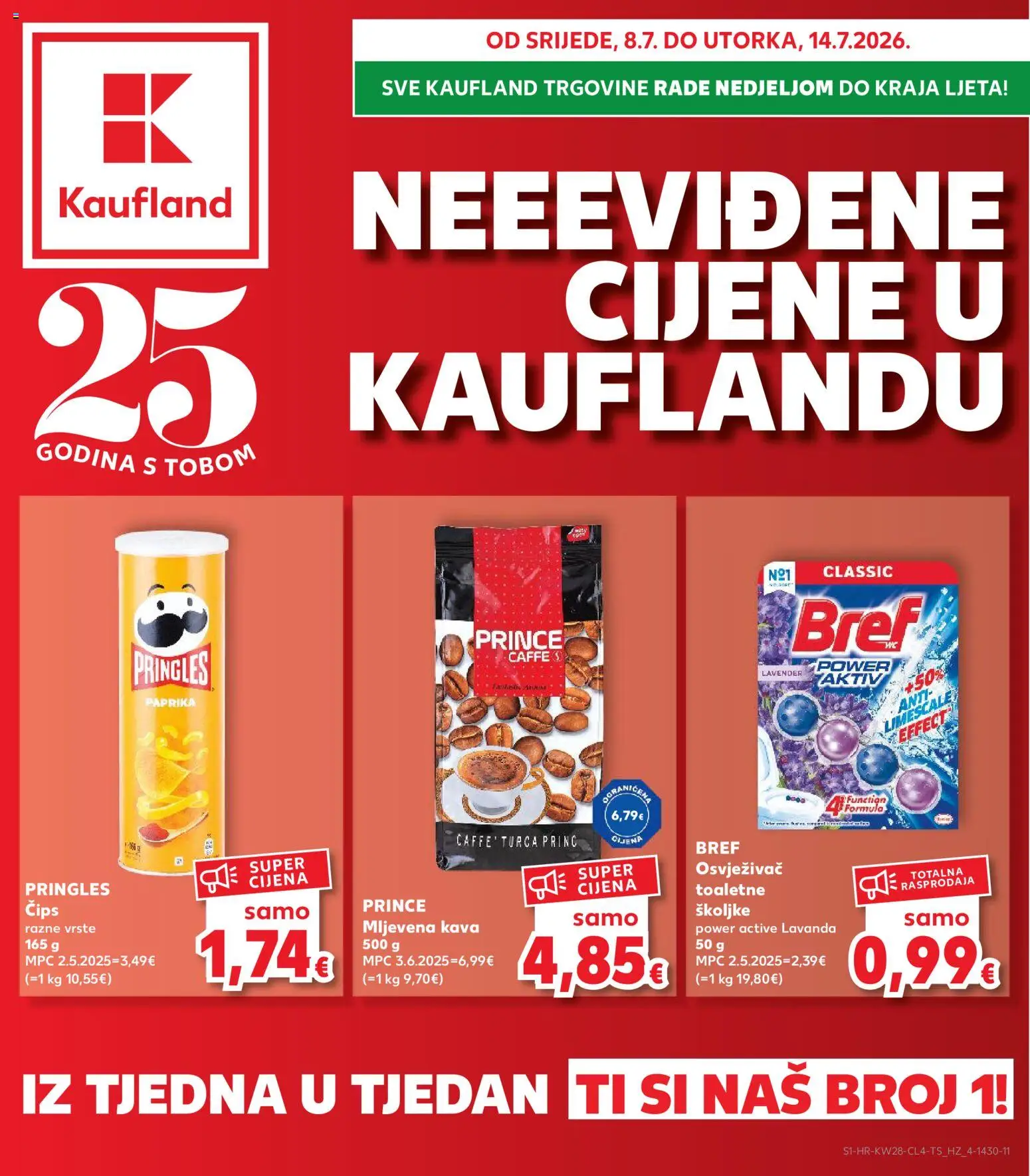 Pregled letka Split-Ravne njive trgovine Kaufland vrijedi od 08.07.2026