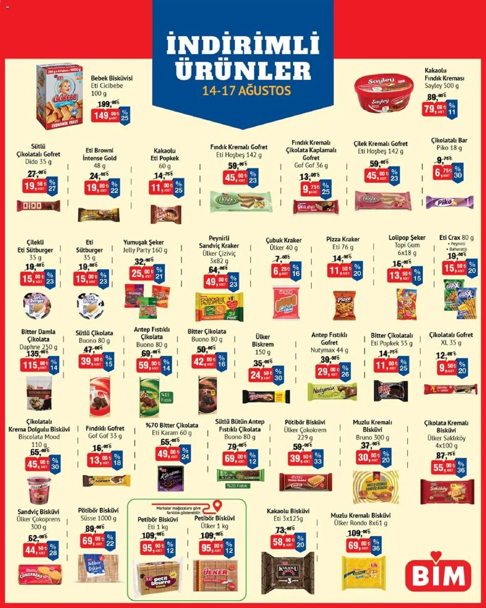 BİM BİM Katalog 14.08.2026 - Broşürünün önizlemesi