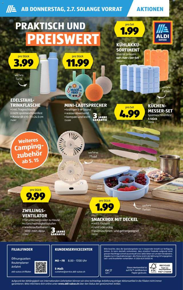 Neue Aldi Aktionen ab 02.07.