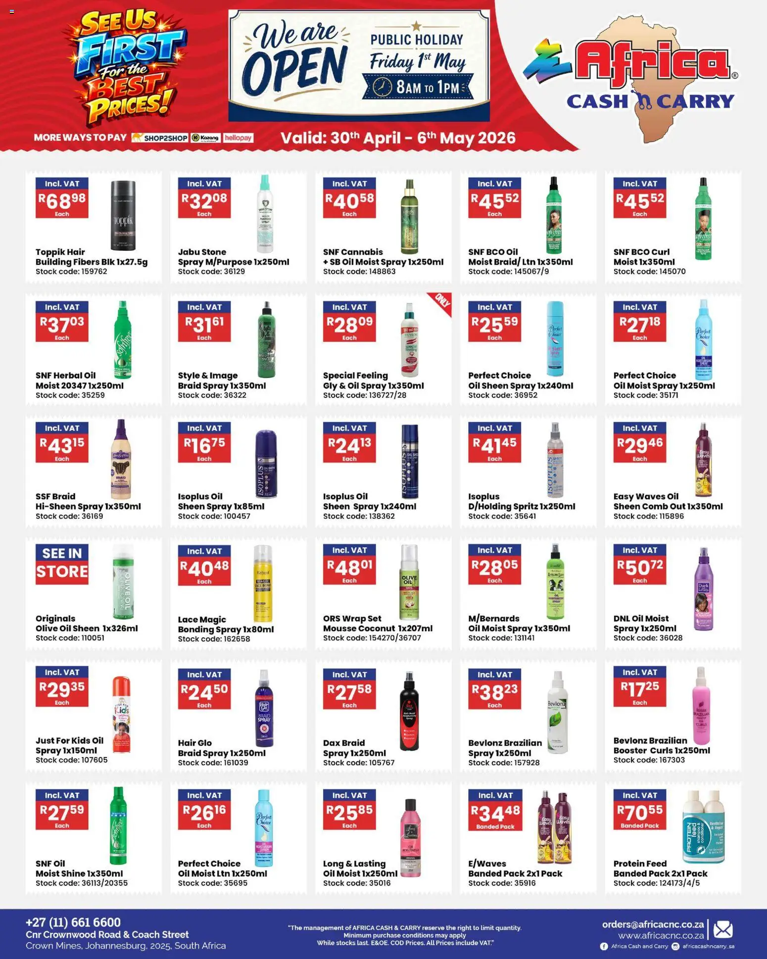 Preview of Africa Cash & Carry flyer valid from 30/04/2026