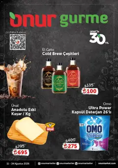 Onur Market Onur Market - Katalog Gurme 11.08.2026 - Broşürünün önizlemesi