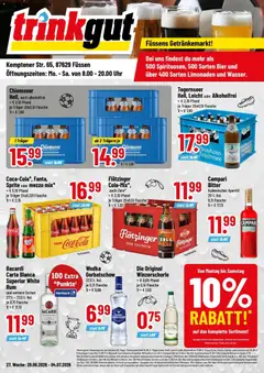 Vorschau von dem Prospekt des Geschäftes Trinkgut, gültig ab dem 28.06.2026