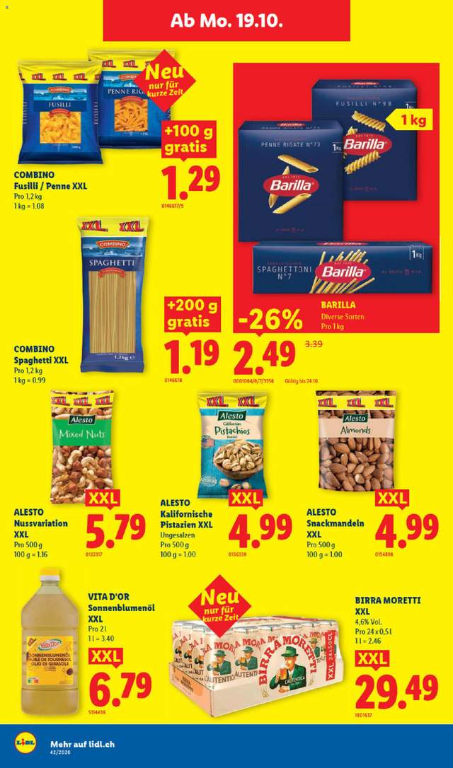 Neue Lidl Aktionen ab 15.10.