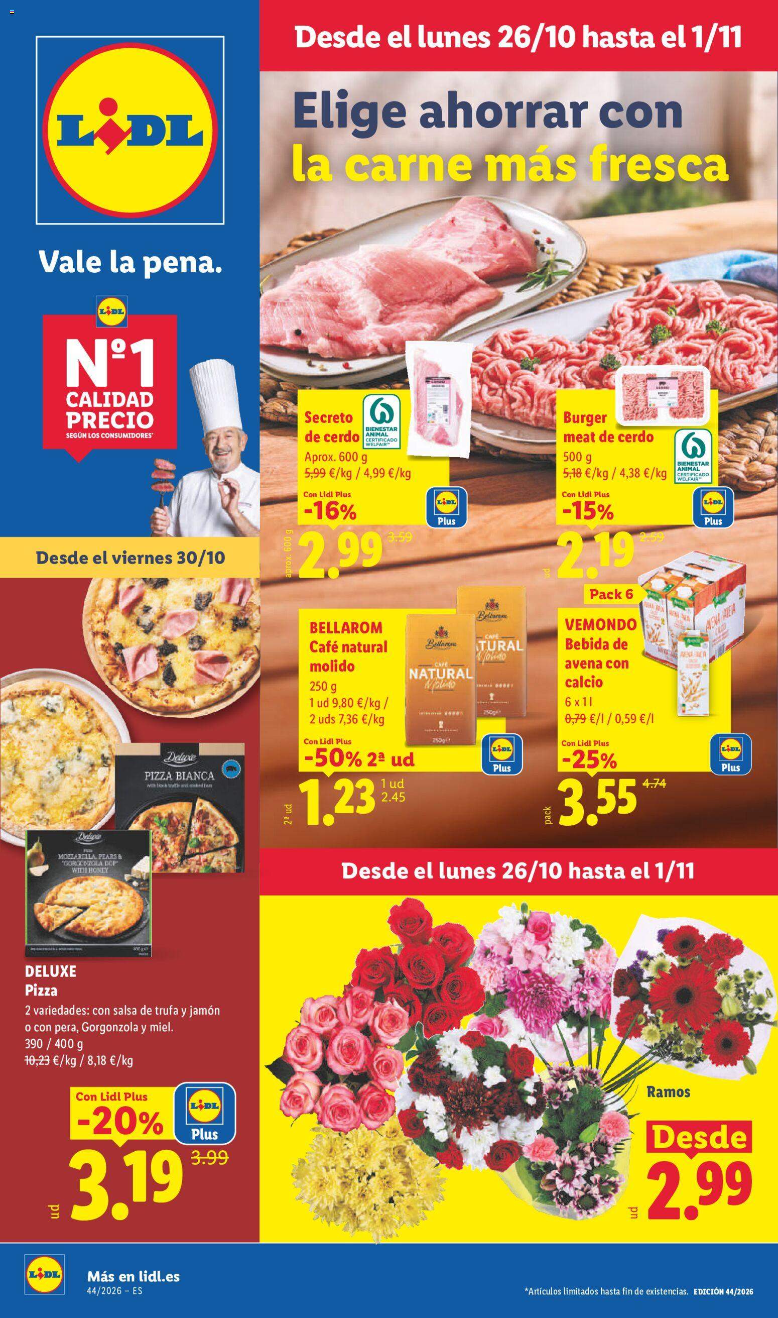 Nuevo folleto Lidl desde 26/10