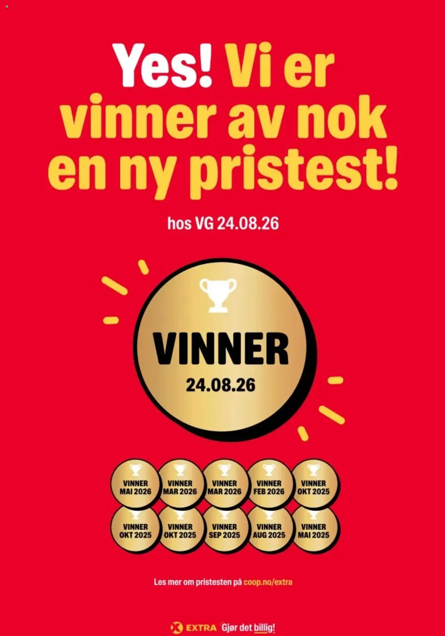 Forhåndsvis Coop Extra kundeavis YES! fra butikk Coop Extra gyldig fra 02/09/2026