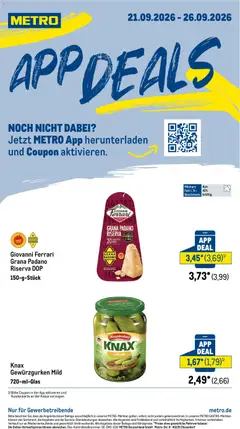 Vorschau von dem Prospekt des Geschäftes Metro, gültig ab dem 21.09.2026