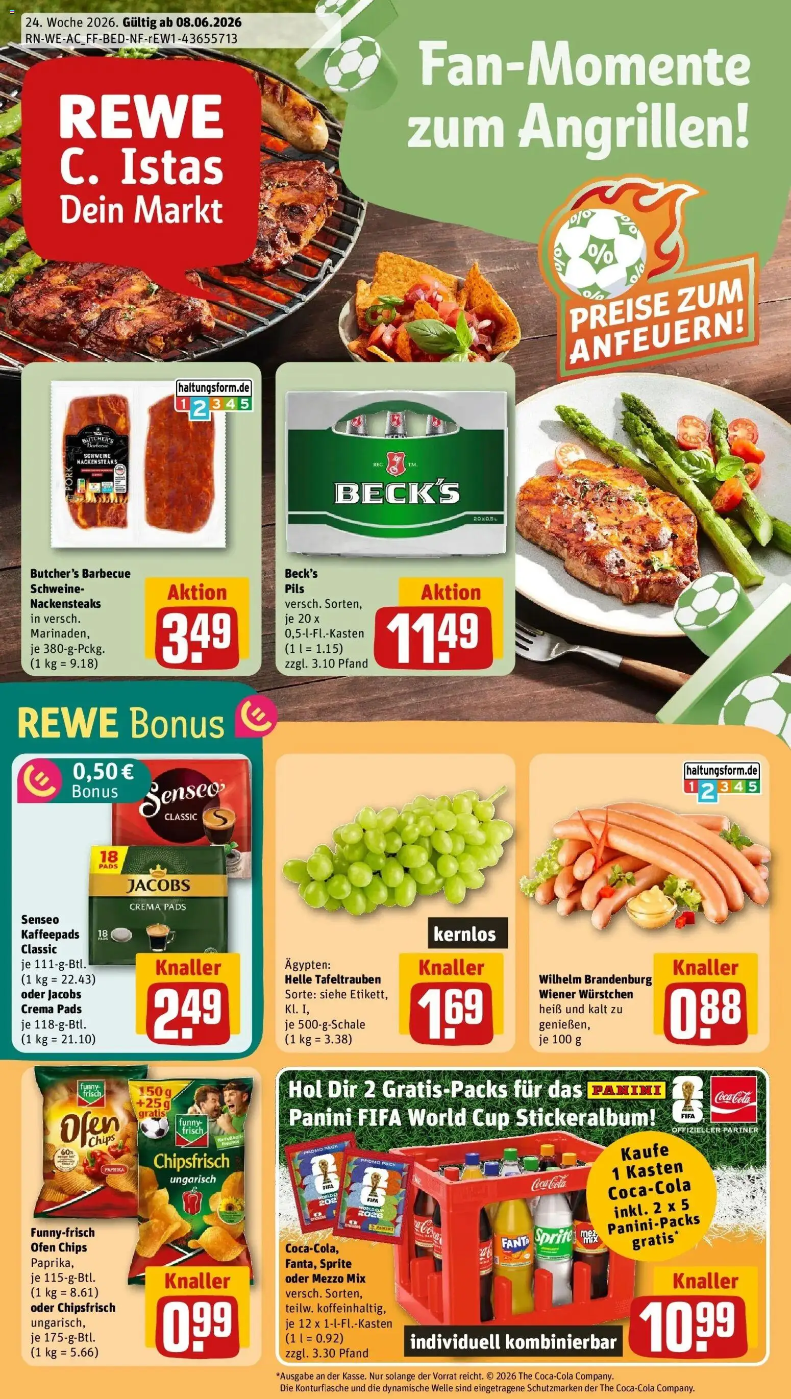 Vorschau von dem Prospekt des Geschäftes Rewe, gültig ab dem 08.06.2026
