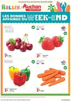 Prévisualisation de Auchan les bons plans du week-end dans votre super du magasin Auchan formulaire valide 09/07/2026