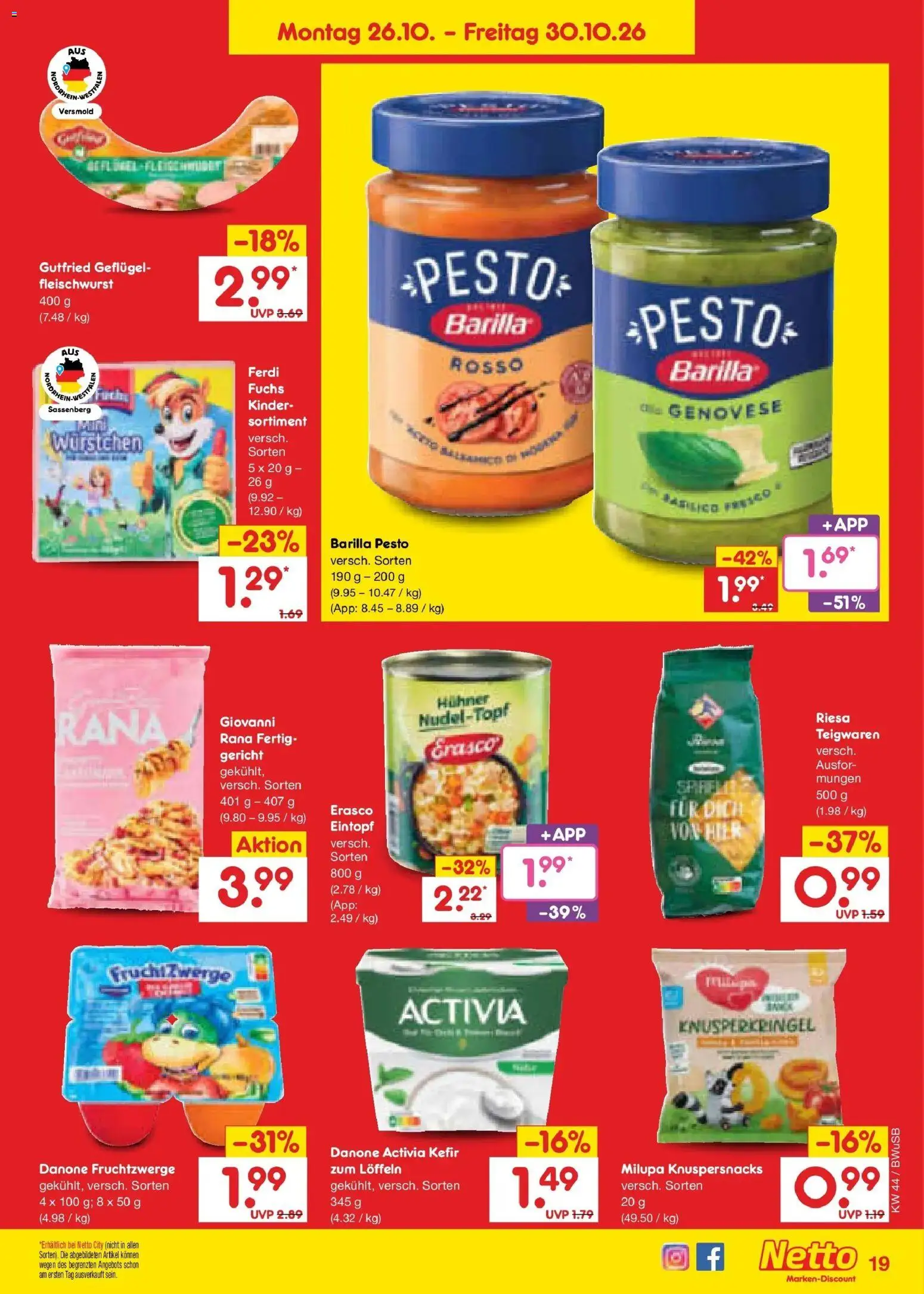 Vorschau von dem Prospekt des Geschäftes Netto Marken-Discount, gültig ab dem 26.10.2026