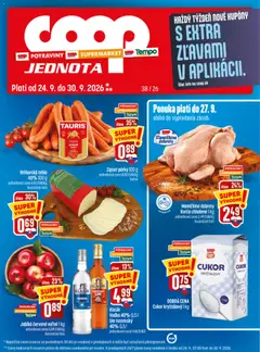 Náhľad COOP Jednota letáku platného od 24.09.2026