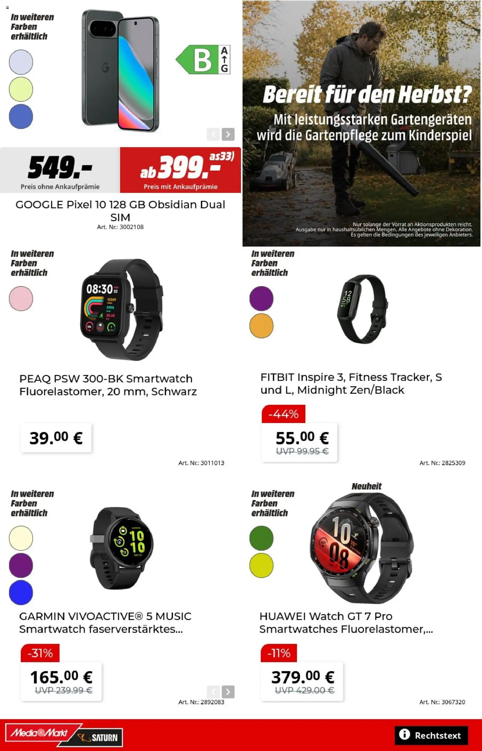 Vorschau von dem Prospekt des Geschäftes Media Markt, gültig ab dem 07.09.2026 - Smartwatch, Huawei