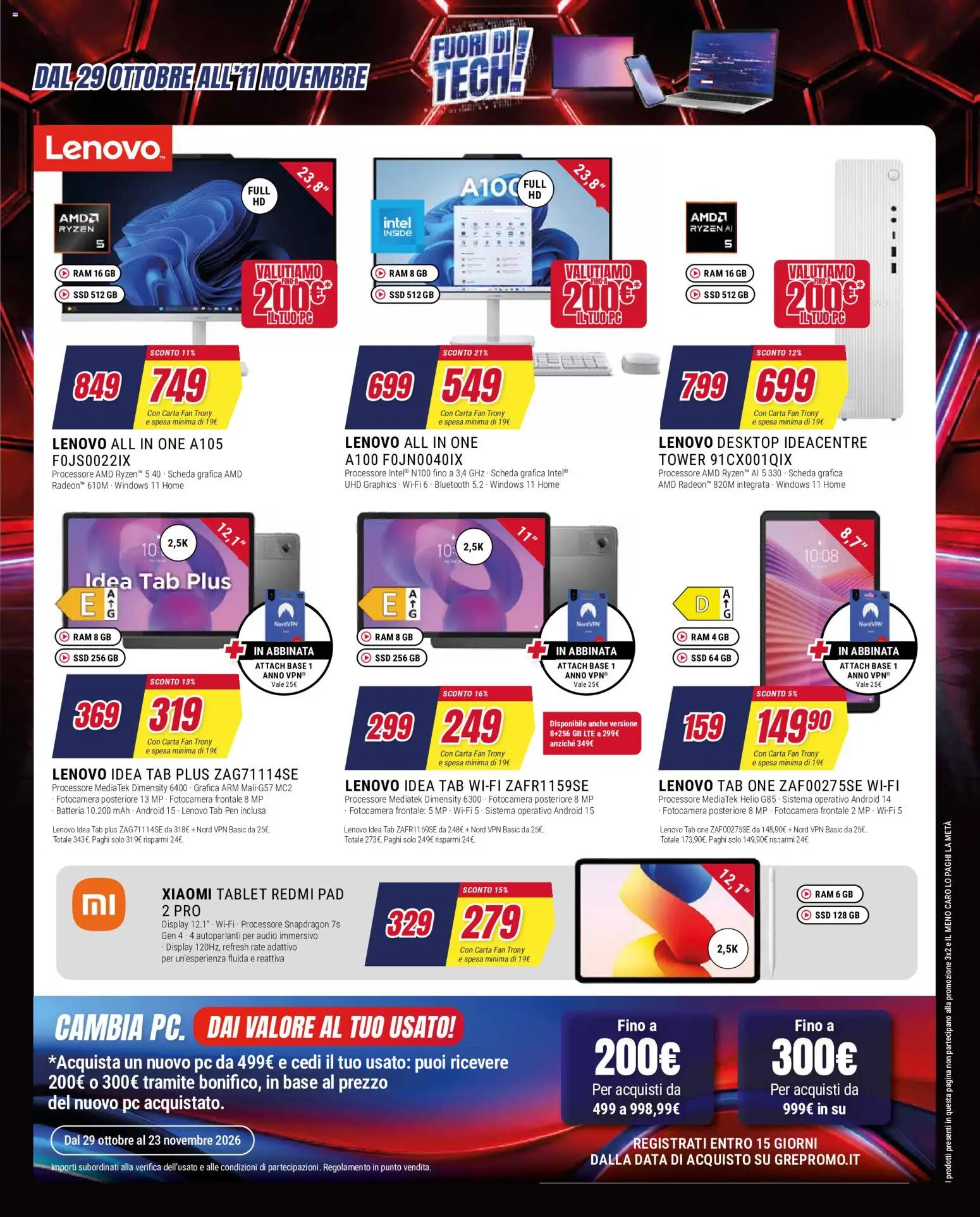 Anteprima dell'opuscolo Trony volantino dal negozio Trony valido da 29/10/2026