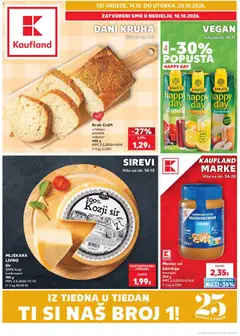 Pregled letka Kaufland Katalog trgovine Kaufland vrijedi od 14.10.2026