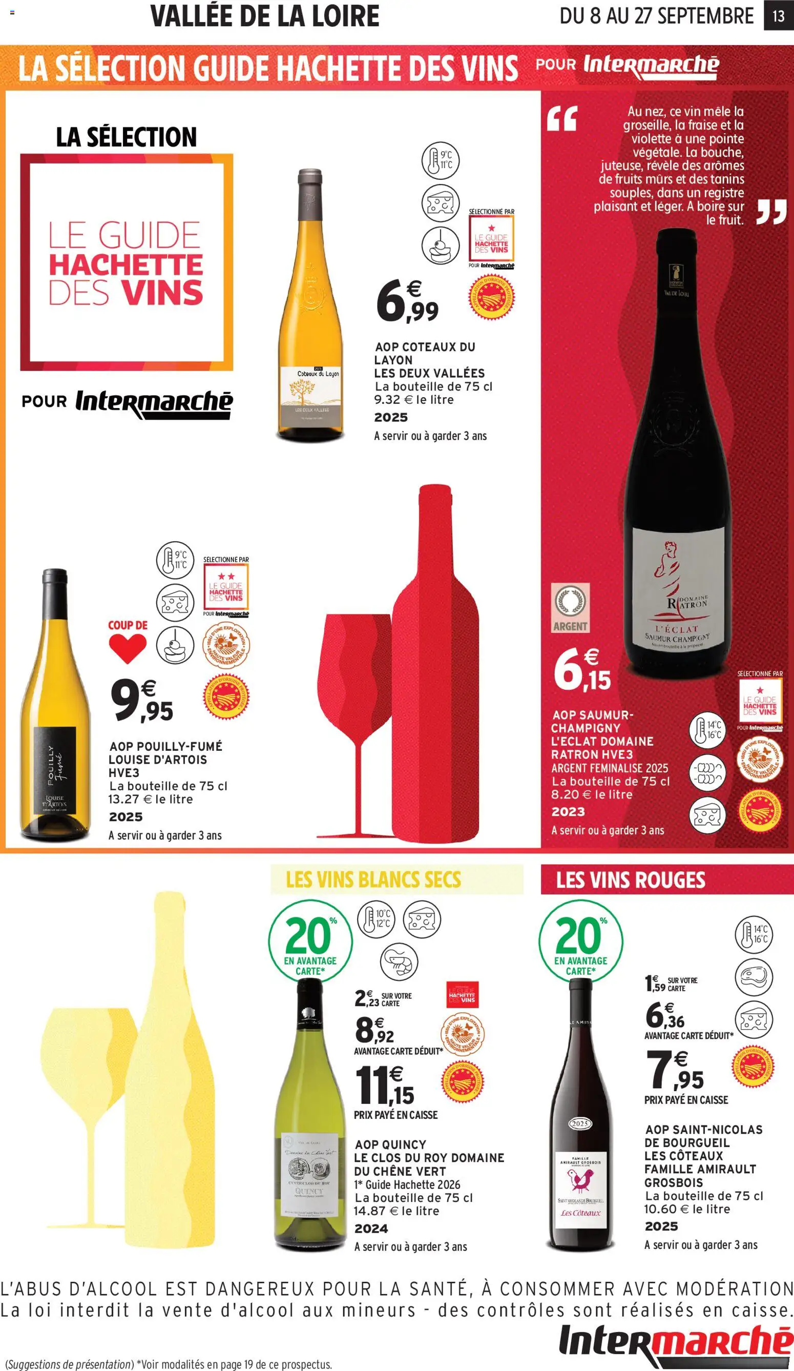 Prévisualisation de Intermarché - Foire aux vins du magasin Intermarché formulaire valide 08/09/2026 - Fruits, Vin, Fraise, Bouteille, Coteaux du layon