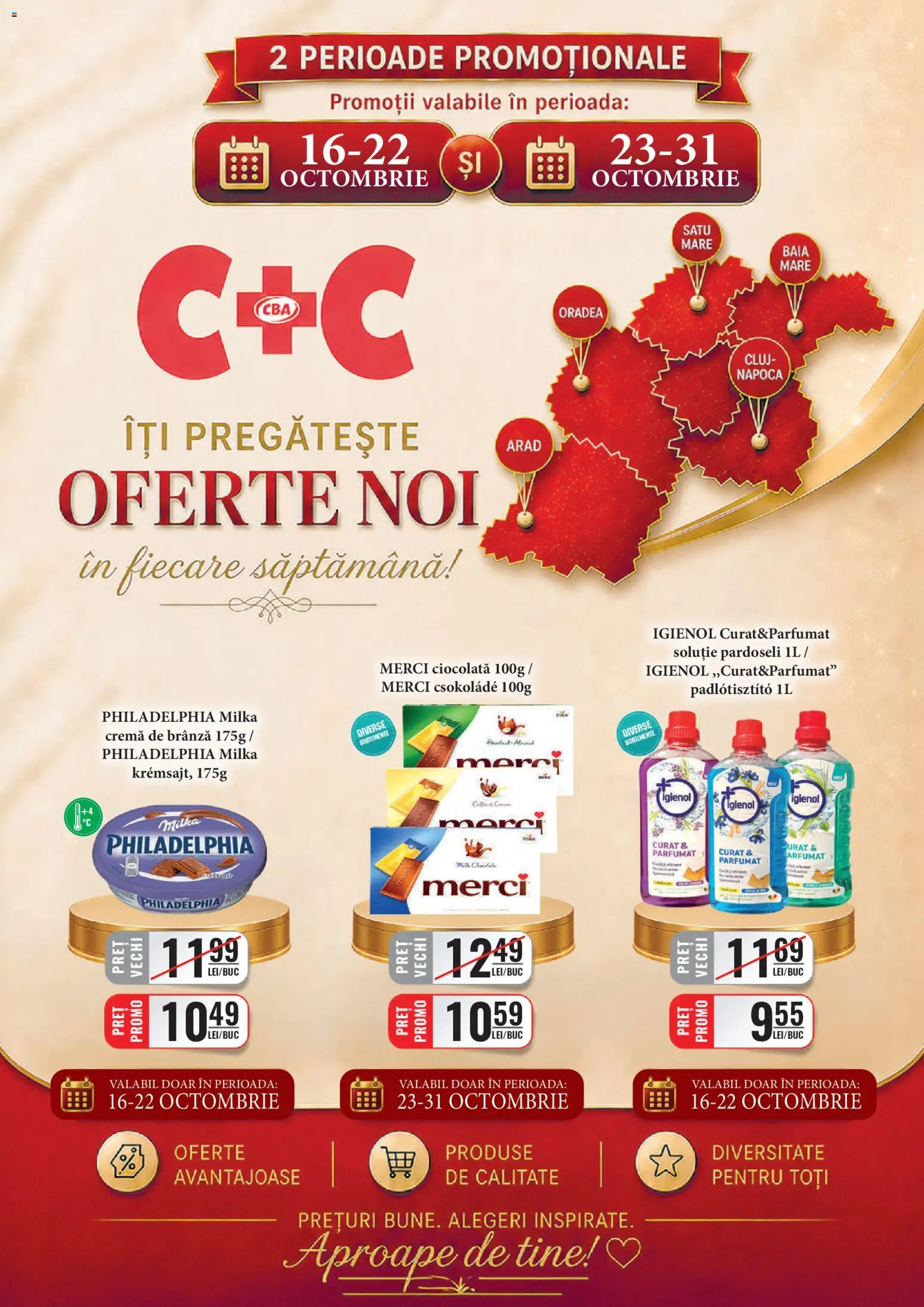 CBA Cluj-Napoca » Octombrie 2026, Oferta online