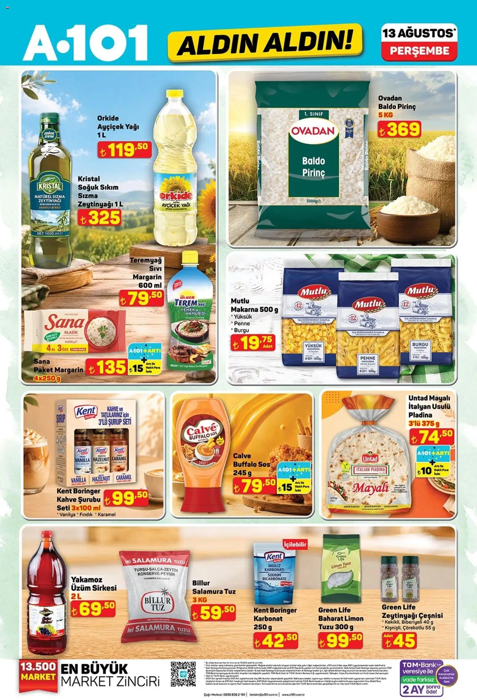 A101 A101 - Katalog Aldın Aldın 13.08.2026 - Broşürünün önizlemesi