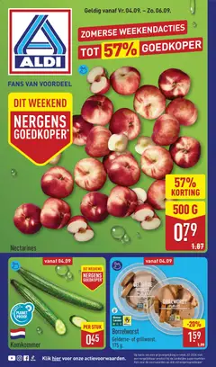 Voorbeeld van Aldi folder weekend van winkel Aldi geldig vanaf 04-09-2026