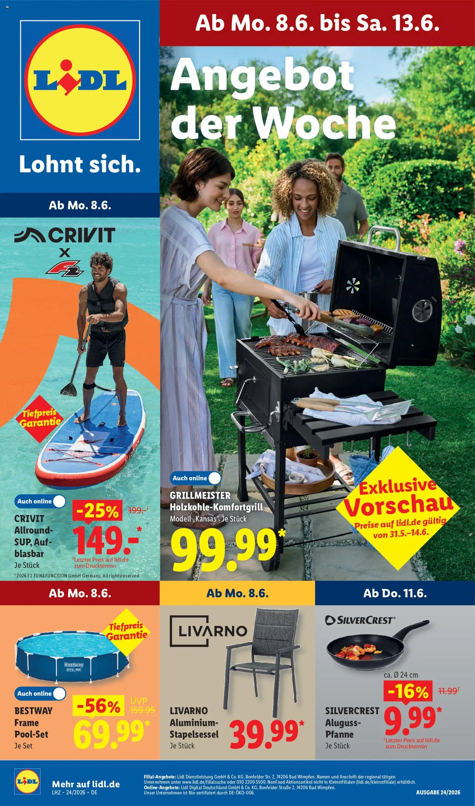 Vorschau von dem Prospekt des Geschäftes Lidl, gültig ab dem 08.06.2026 - Bad