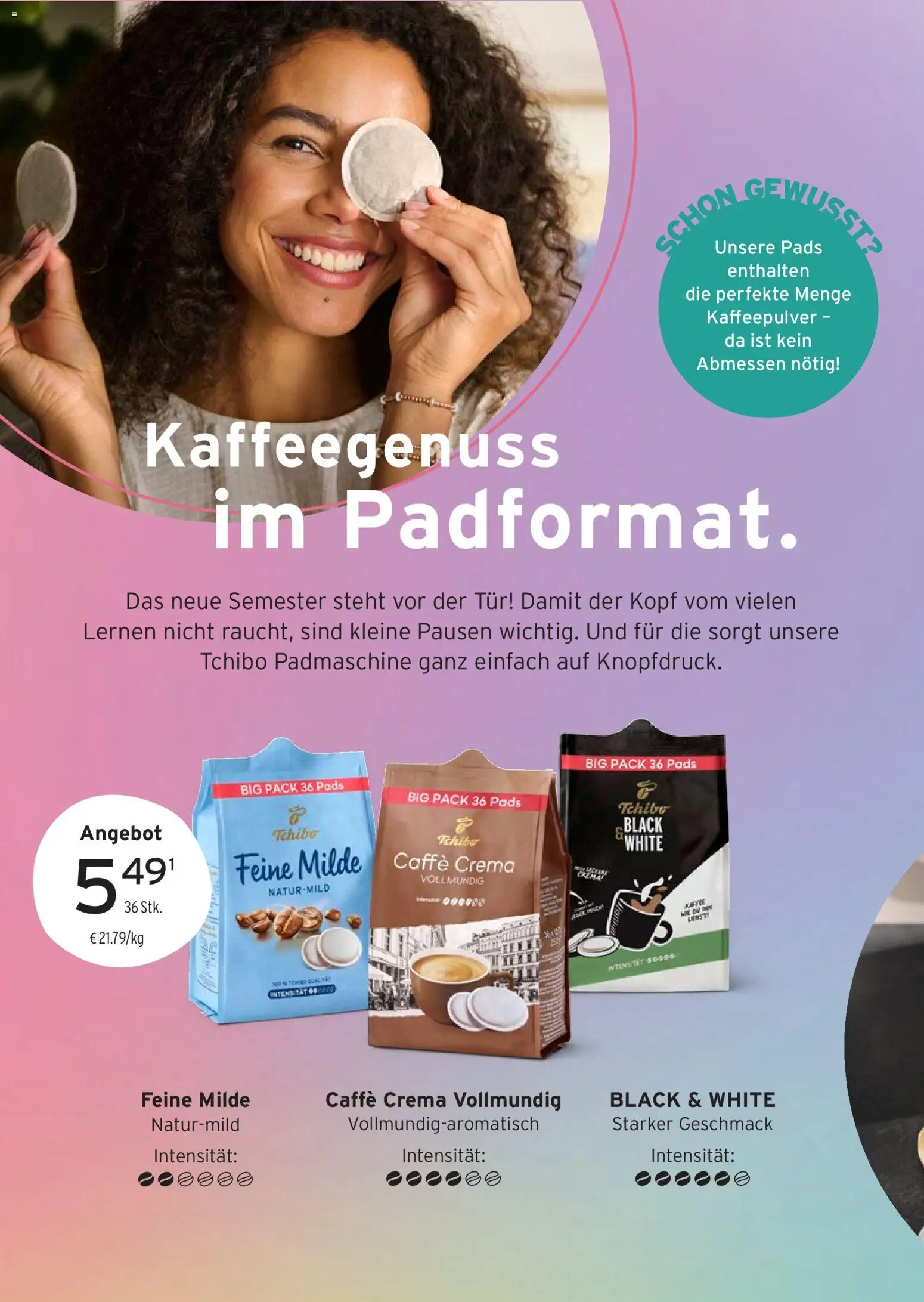 Vorschau von dem Prospekt des Geschäftes Tchibo, gültig ab dem 26.08.2026 - Tür