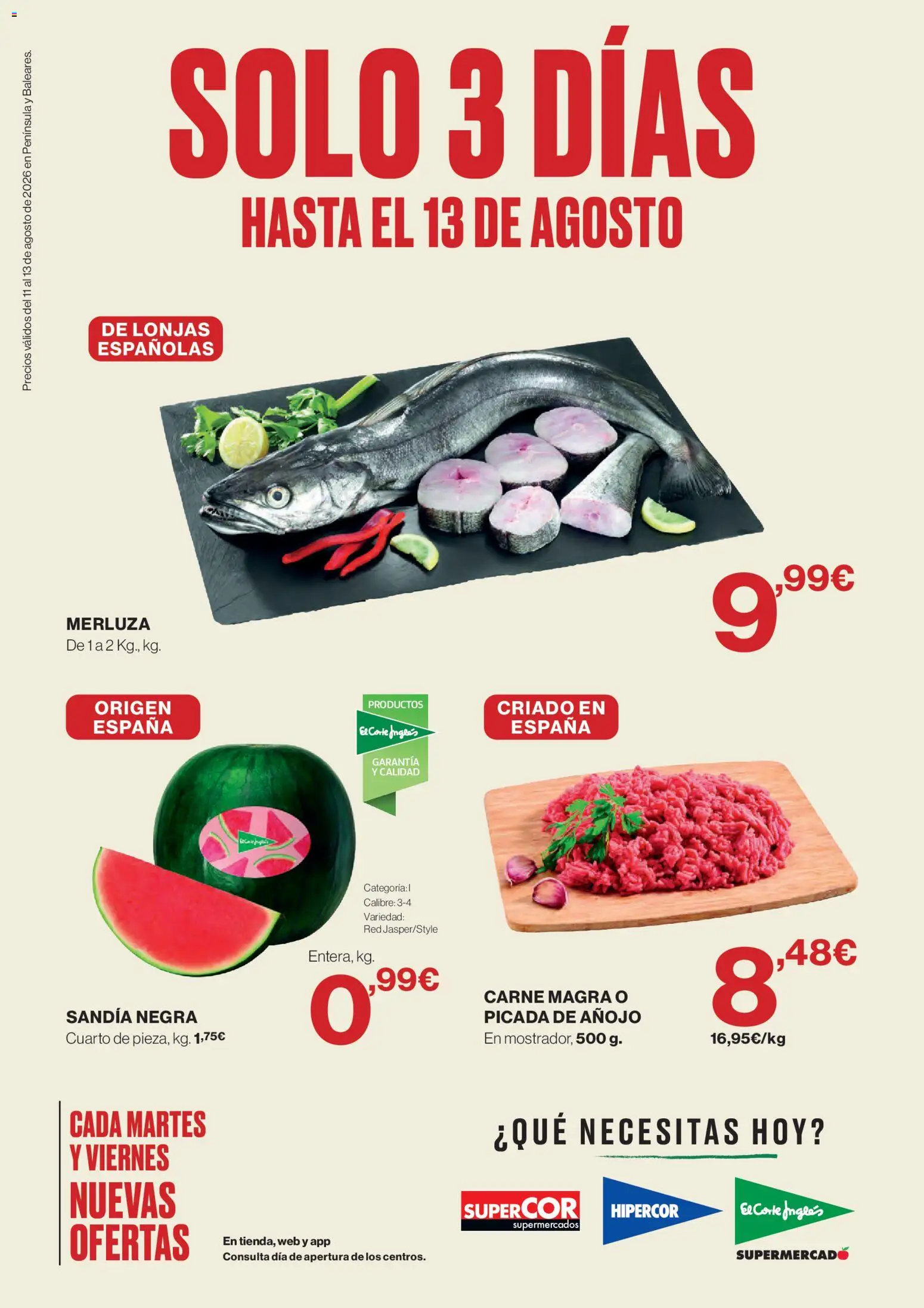 Vista previa del folleto de la tienda Hipercor válido desde el 11/08/2026 