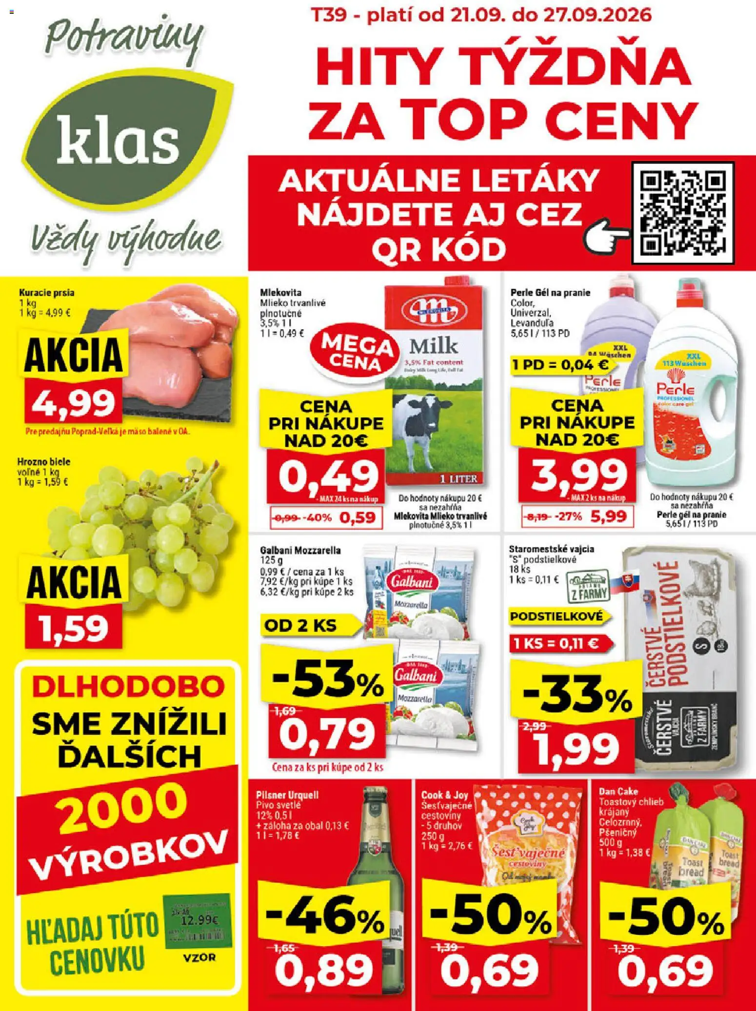 Náhľad Klas letáku platného od 21.09.2026