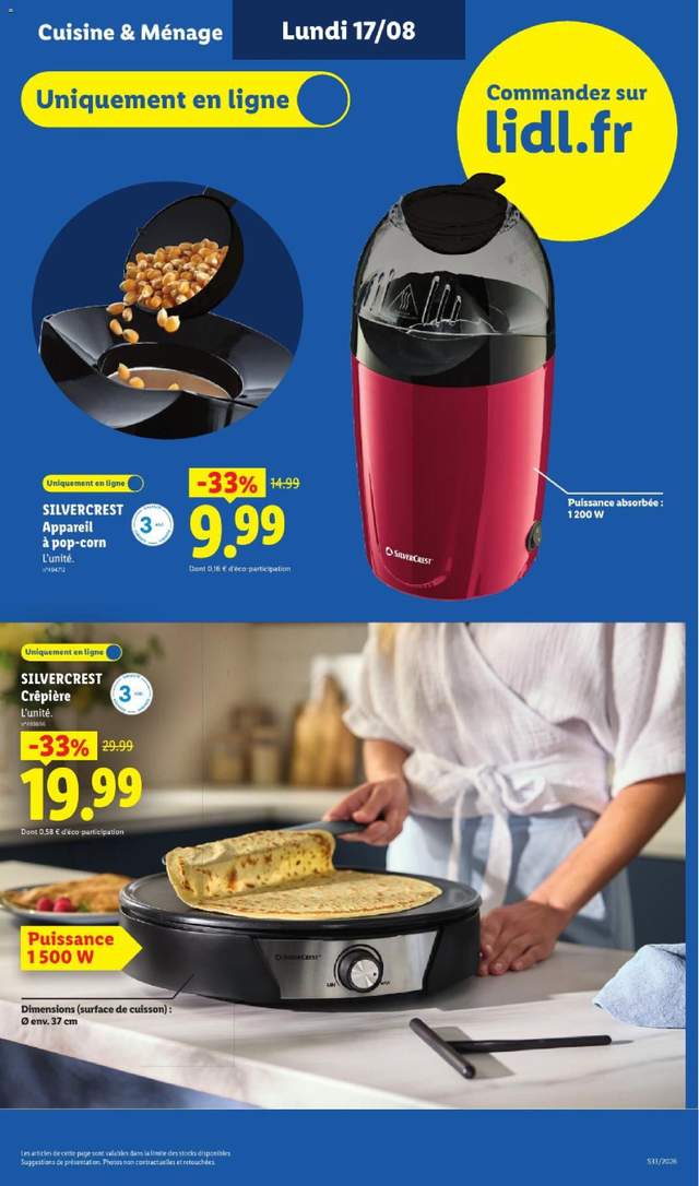Nouveau catalogue Lidl à partir du 13/08