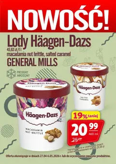 Pogląd gazetki "Prim Market promocja - Lody Haagen-Dazs" ze sklepu Prim Market ważnej od 27.04.2026
