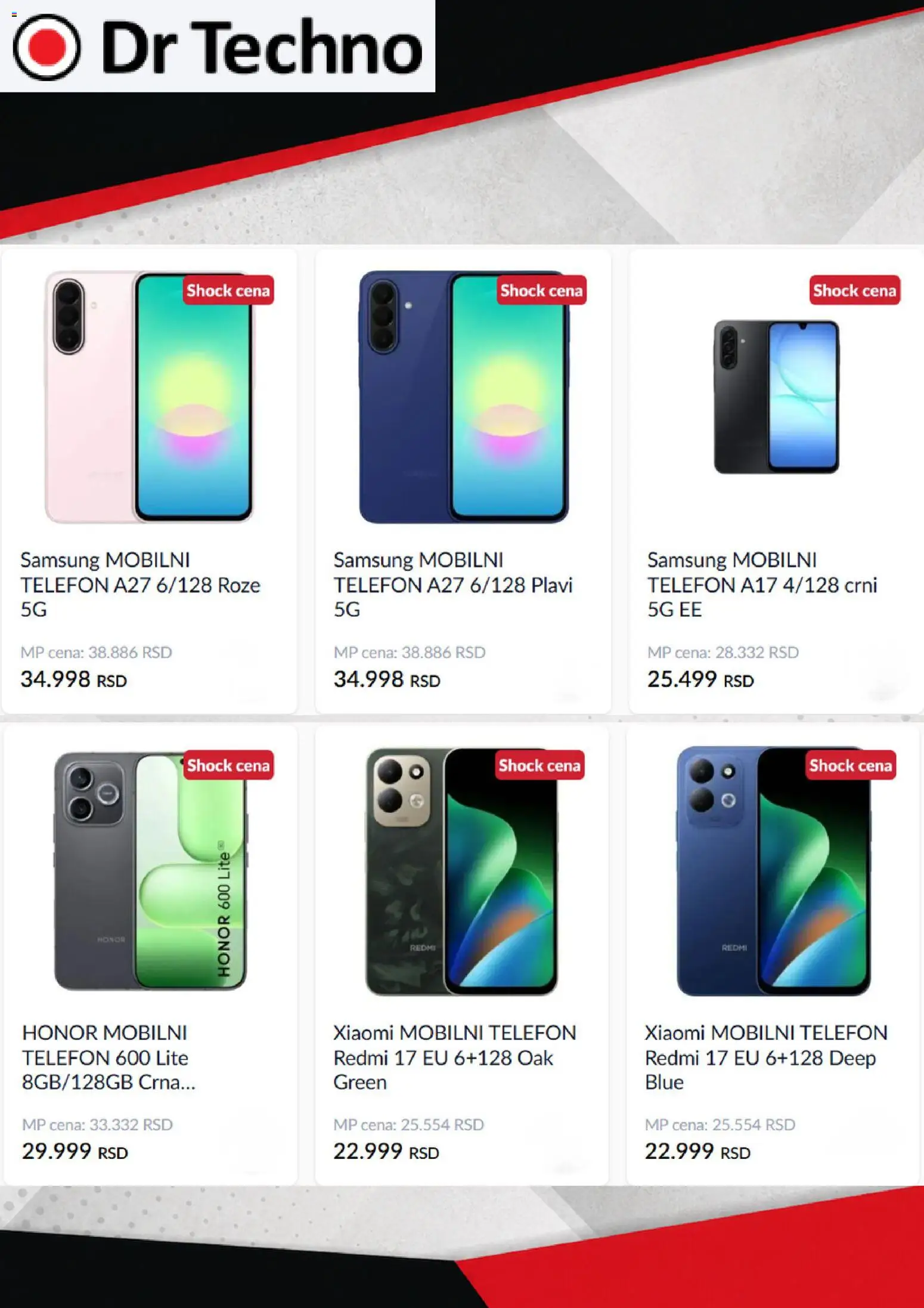 Pregled Dr Techno kataloga - važi od 01.09.2026 - Xiaomi, Telefon, Mobilni telefon