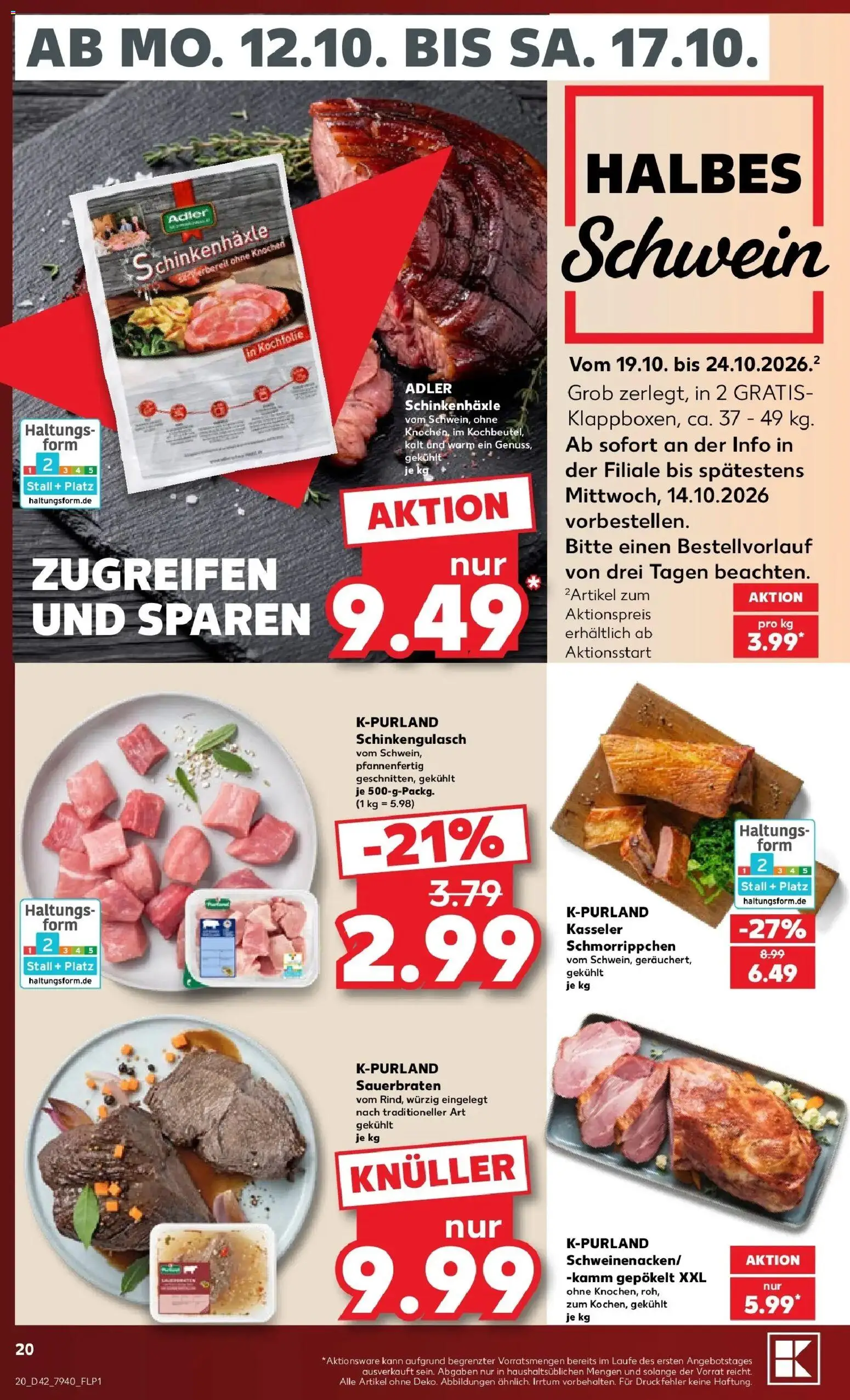 Vorschau von dem Prospekt des Geschäftes Kaufland, gültig ab dem 12.10.2026