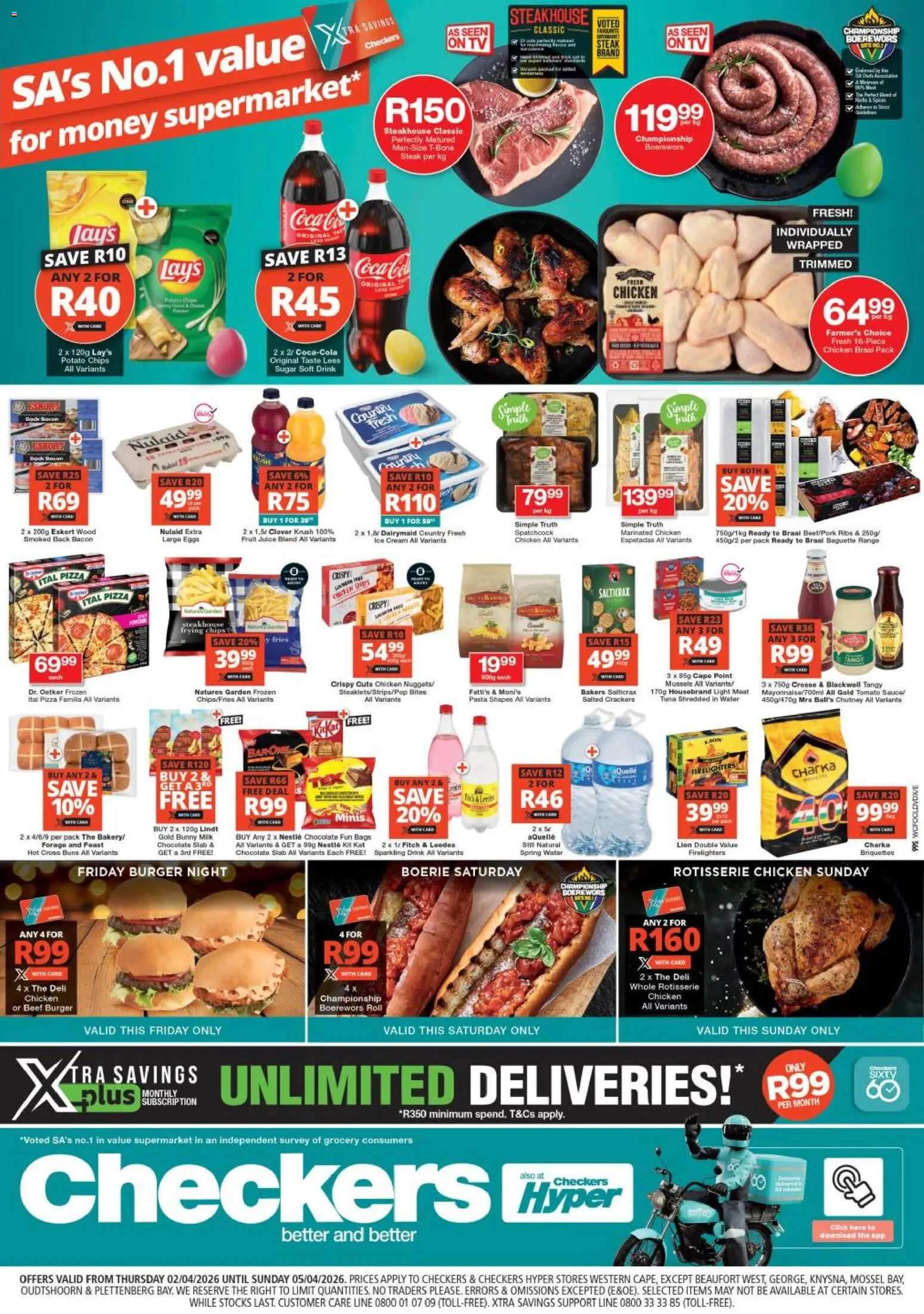 Checkers - Western Cape - Xtra Savings 02/04 - 05/04/2026