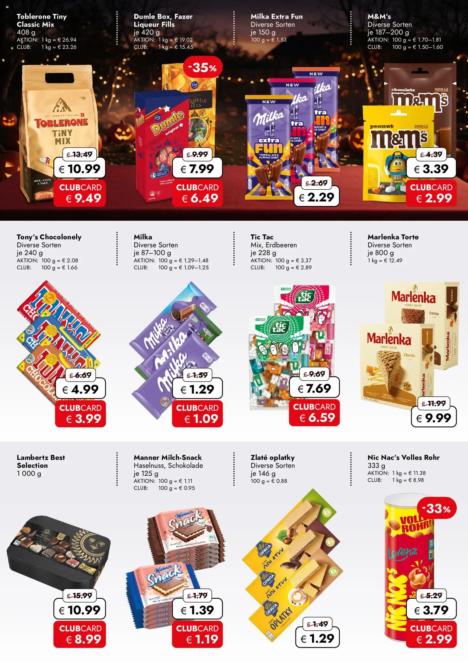 Vorschau von dem Prospekt des Geschäftes Travel Free, gültig ab dem 30.10.2026 - Schokolade, Erdbeeren, Milka, M&M's