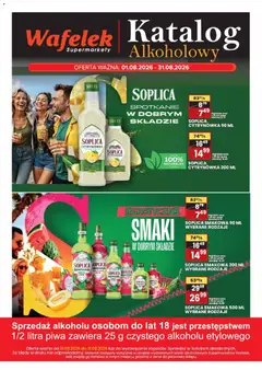 Pogląd gazetki "Wafelek gazetka alkoholowa" ze sklepu Wafelek ważnej od 01.08.2026