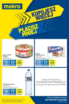 Pogląd gazetki "Makro gazetka - Kupujesz więcej płacisz mniej" ze sklepu Makro ważnej od 04.08.2026
