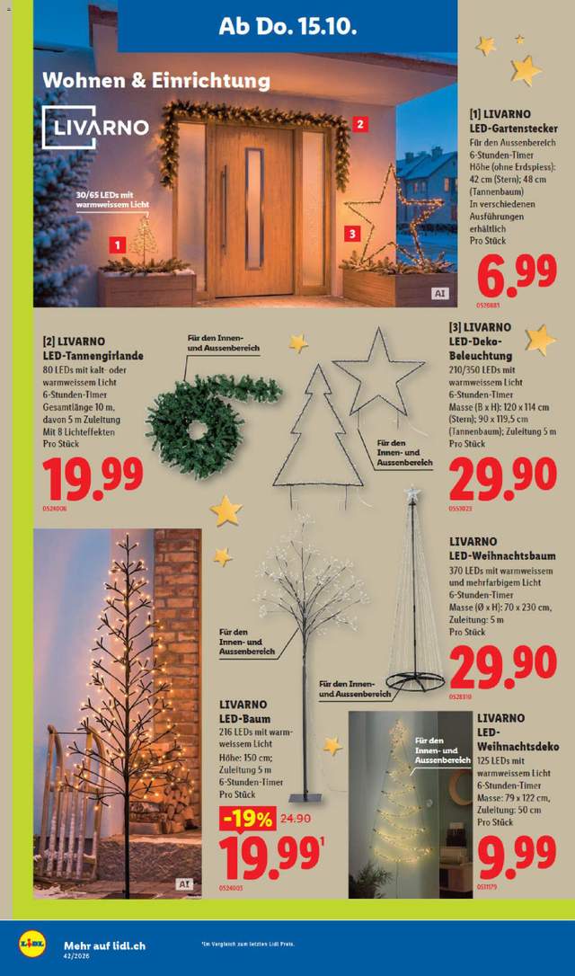 Neue Lidl Aktionen ab 15.10.