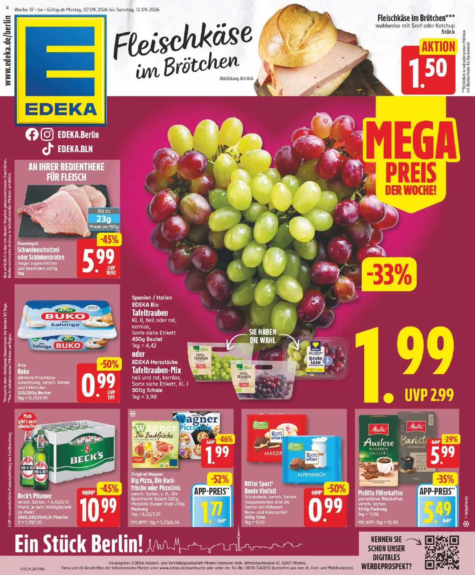 Vorschau von dem Prospekt des Geschäftes Edeka, gültig ab dem 07.09.2026