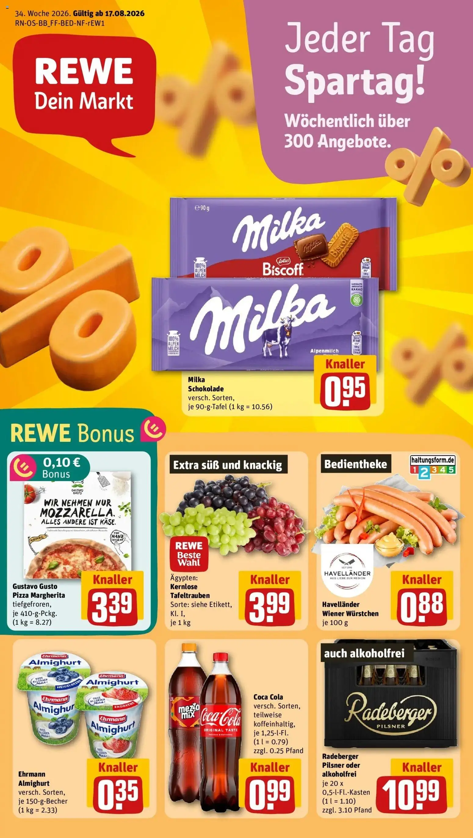 Vorschau von dem Prospekt des Geschäftes Rewe, gültig ab dem 17.08.2026
