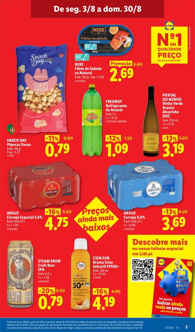 Novo folheto Lidl a partir de 03/08