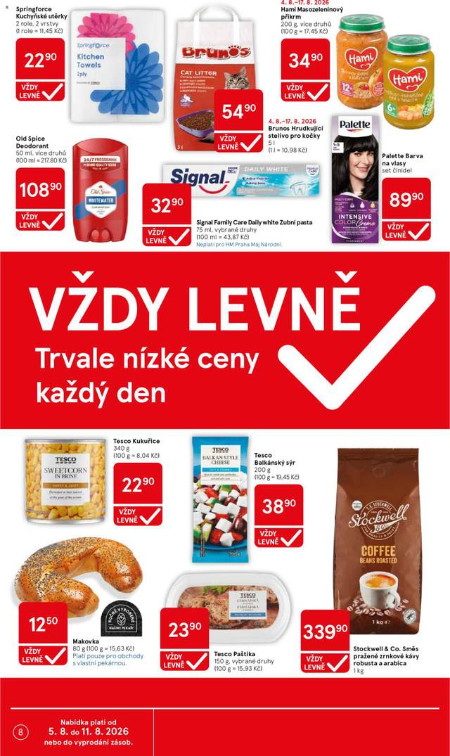 Nový Tesco leták od 05.08.
