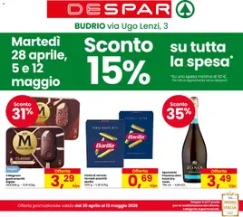 Anteprima dell'opuscolo Despar volantino Budrio dal negozio Despar valido da 30/04/2026