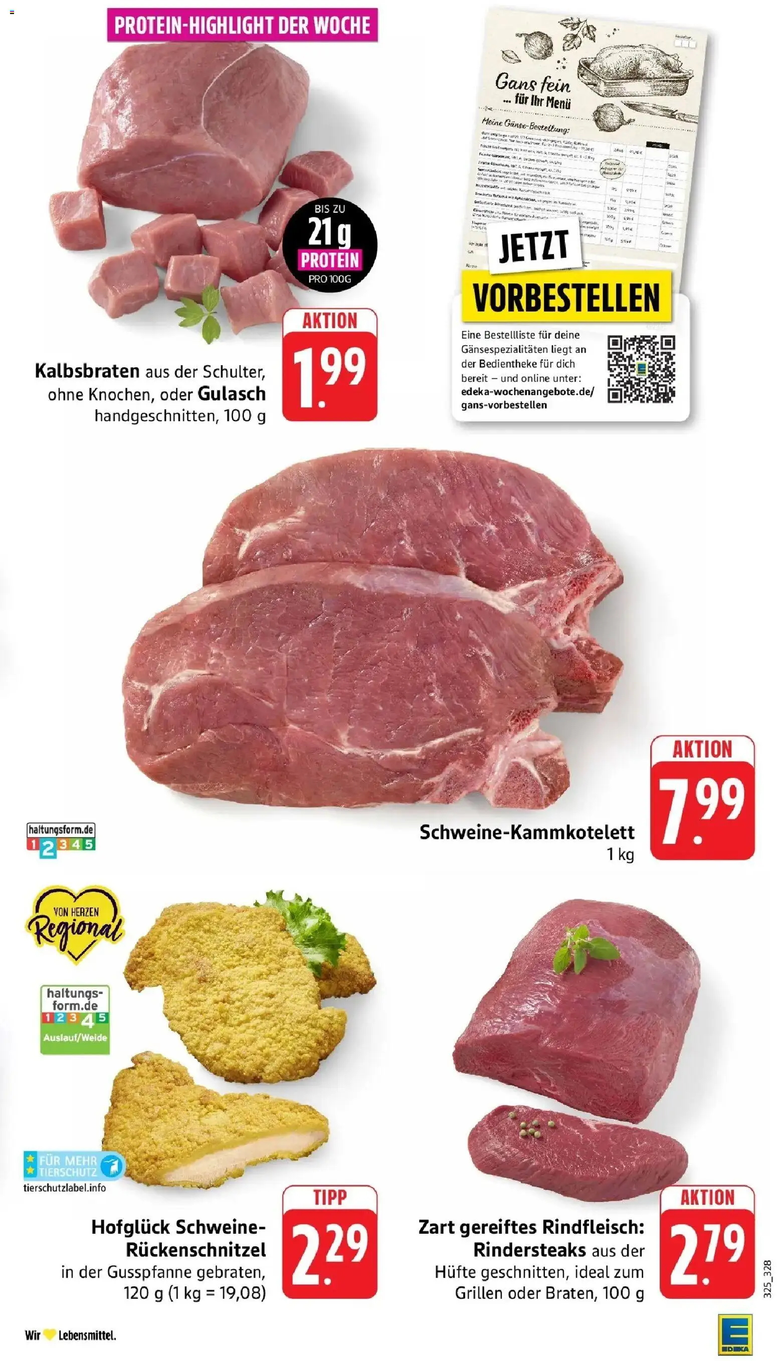 Vorschau von dem Prospekt des Geschäftes Edeka, gültig ab dem 26.10.2026 - Gulasch, Rindfleisch